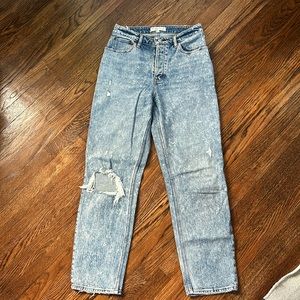 Abercrombie Curve Love High Rise Dad Jeans. Size 27, regular length